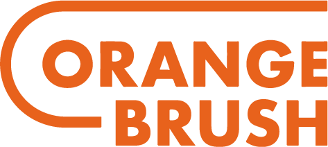 Orange Brush logo