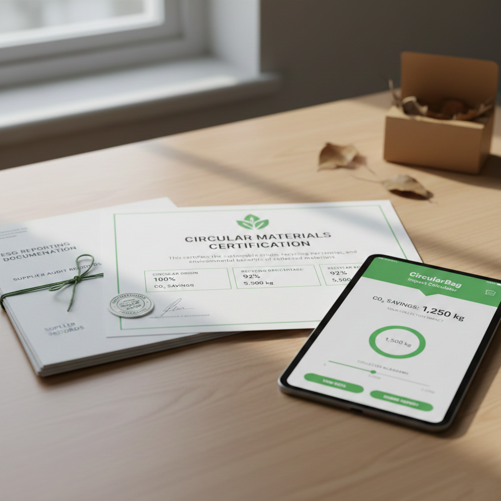 Certificaat ronde tas