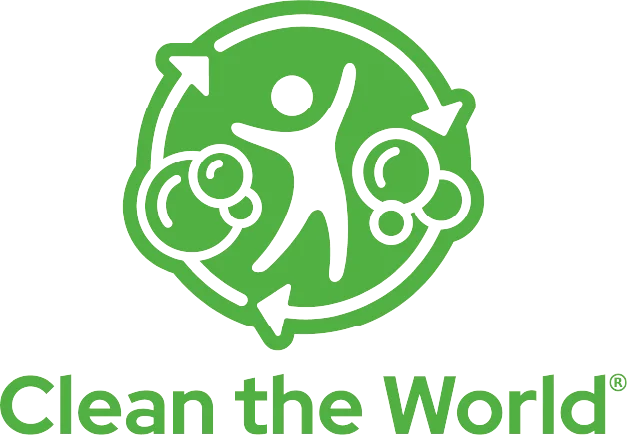 Het logo van Clean the World
